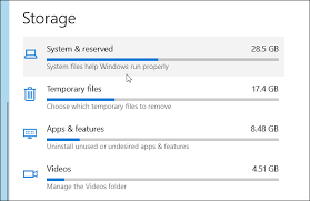 check storage Windows 10